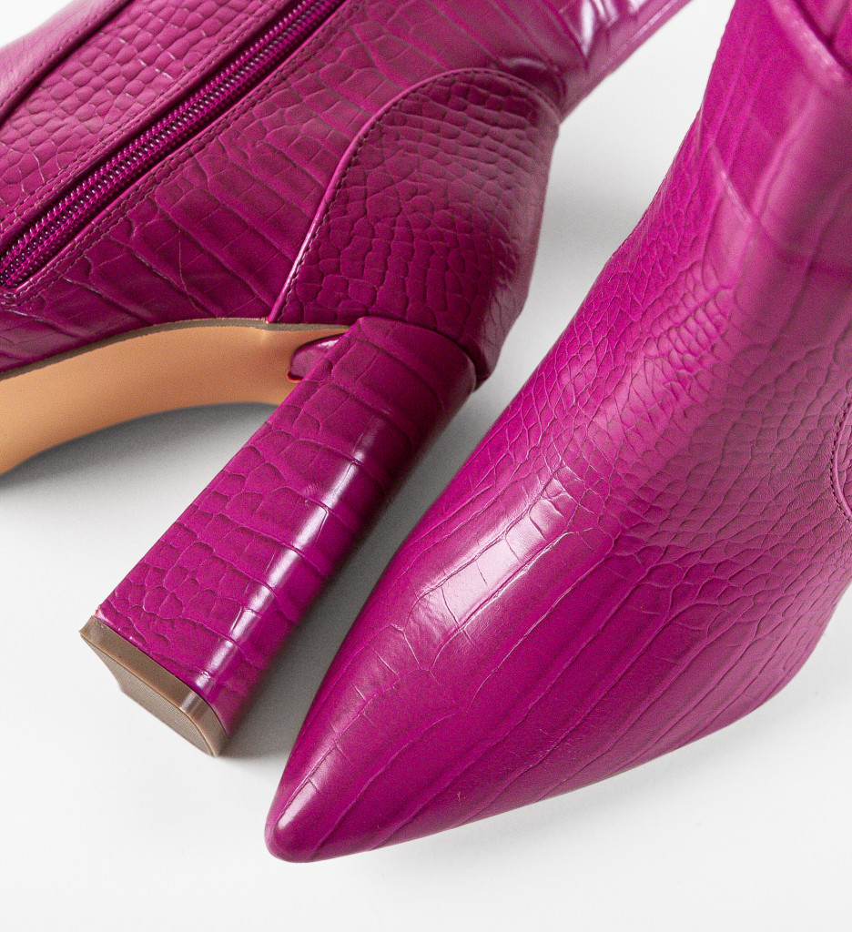 Botine Dama Lutfi Fuchsia | Stil Vibrant - imagine 7