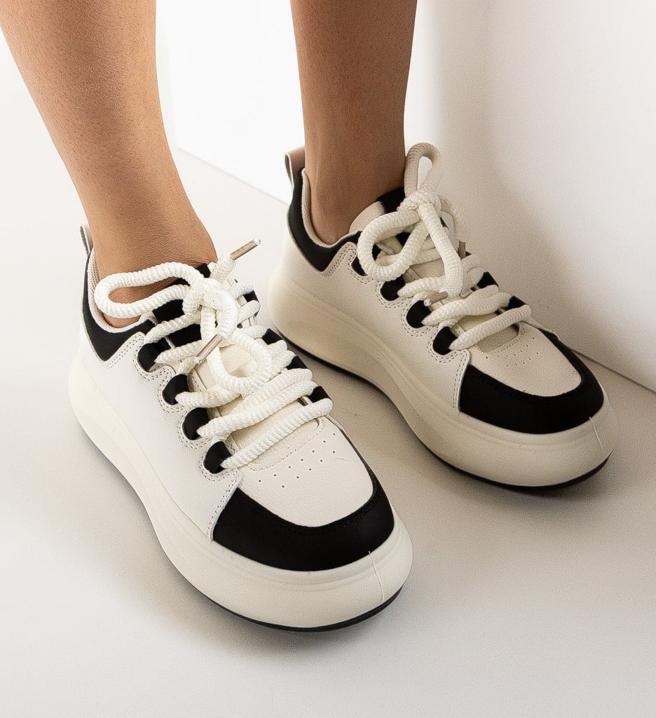 Sneakers Weleu Dama Albi - Confort și Stil - imagine 7
