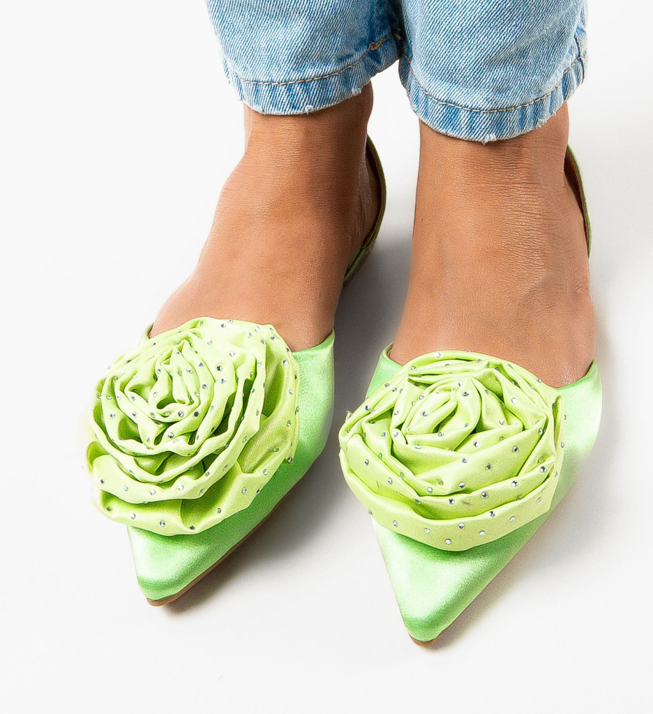 Balerini Dama Verzi Annabel | Confort și Eleganță - imagine 3