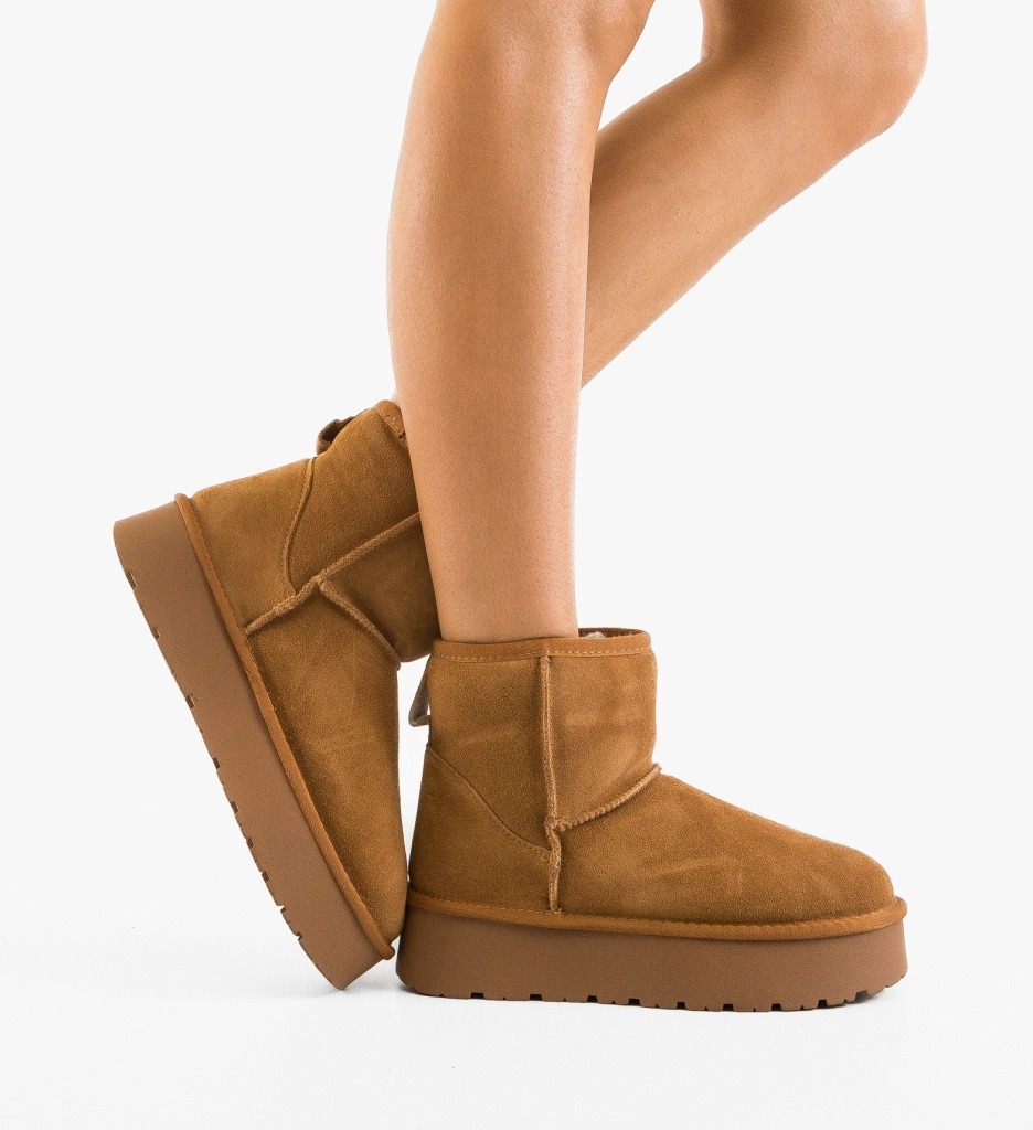Cizme Ug Kami Camel | Depurtat - Confort Termic - imagine 4