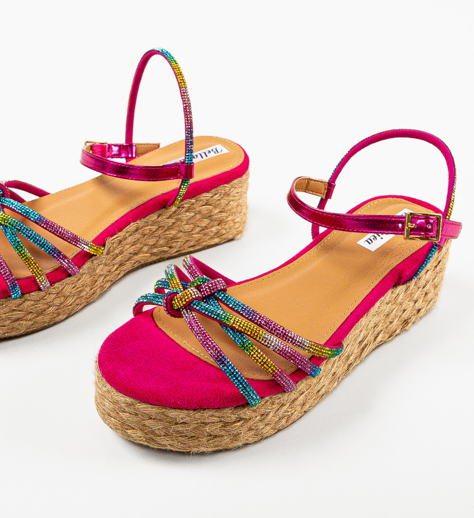 Sandale Dama Missie Fuchsia - Eleganță și Confort - imagine 6