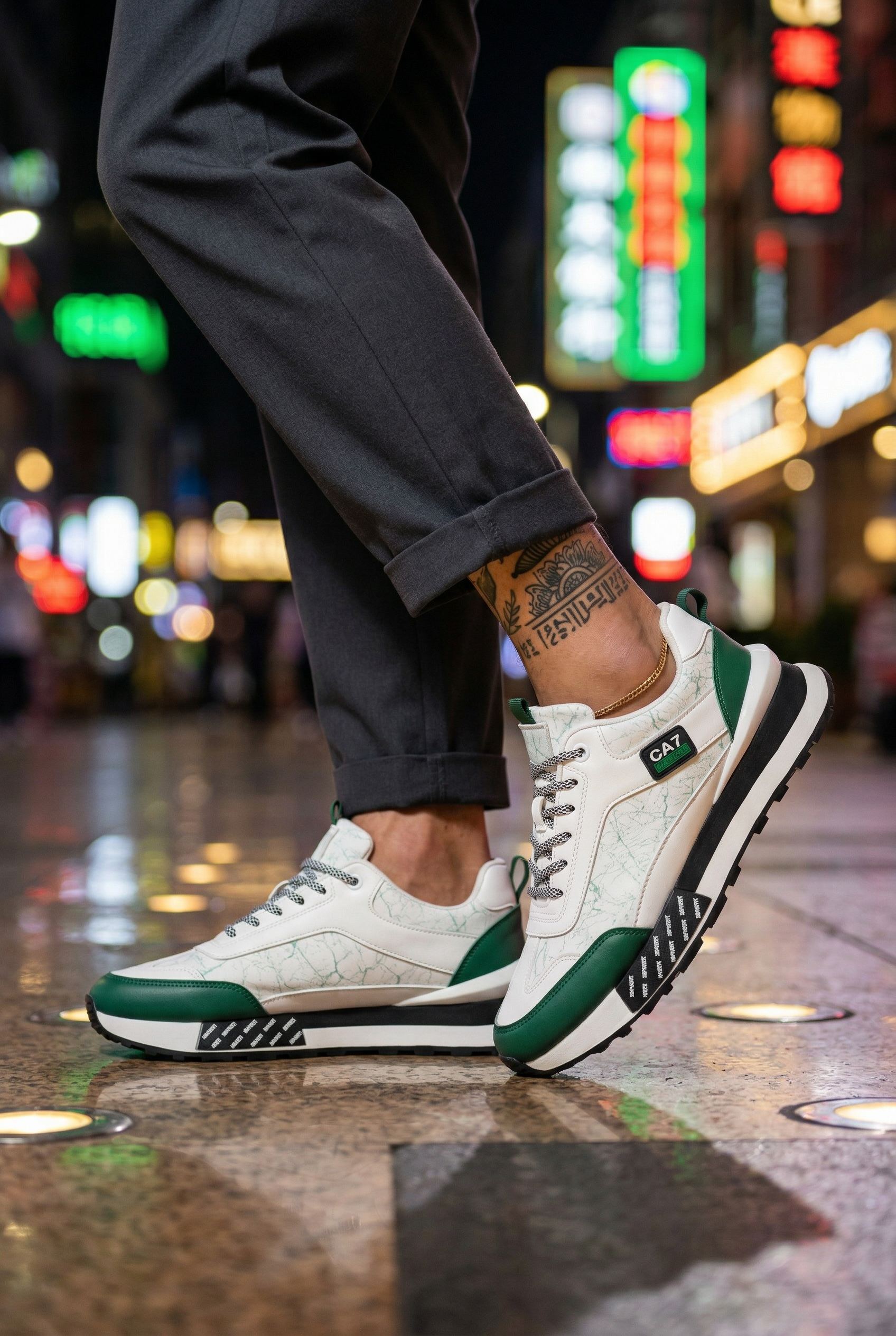 Adidași Barbăți Casual Albi | Model A103 - imagine 2