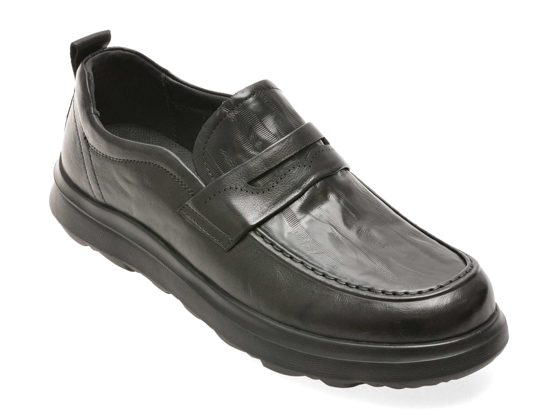 Mocasini Epica Negri Piele Naturală Confort