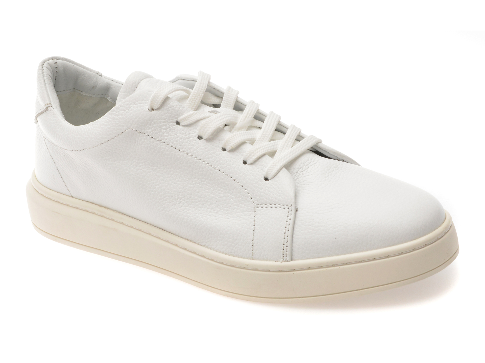 Pantofi Sport Buletti Piele Alb