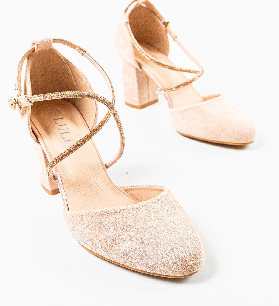 Pantofi Jonak Bej cu Toc - Eleganță și Stil - imagine 5