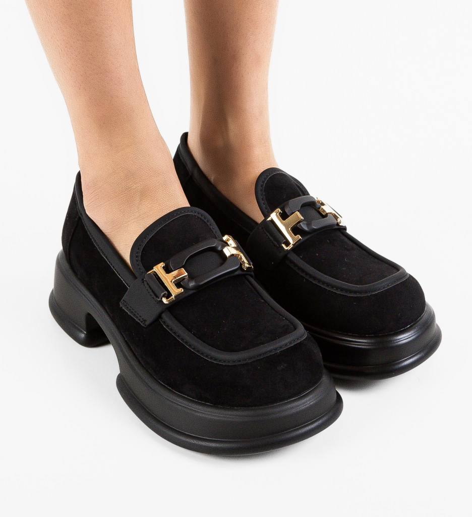 Pantofi Casual Dama Maltek Negri | Confort & Stil - imagine 6
