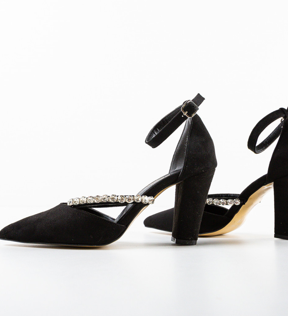 Pantofi dama Indian Negri cu toc elegant - imagine 5