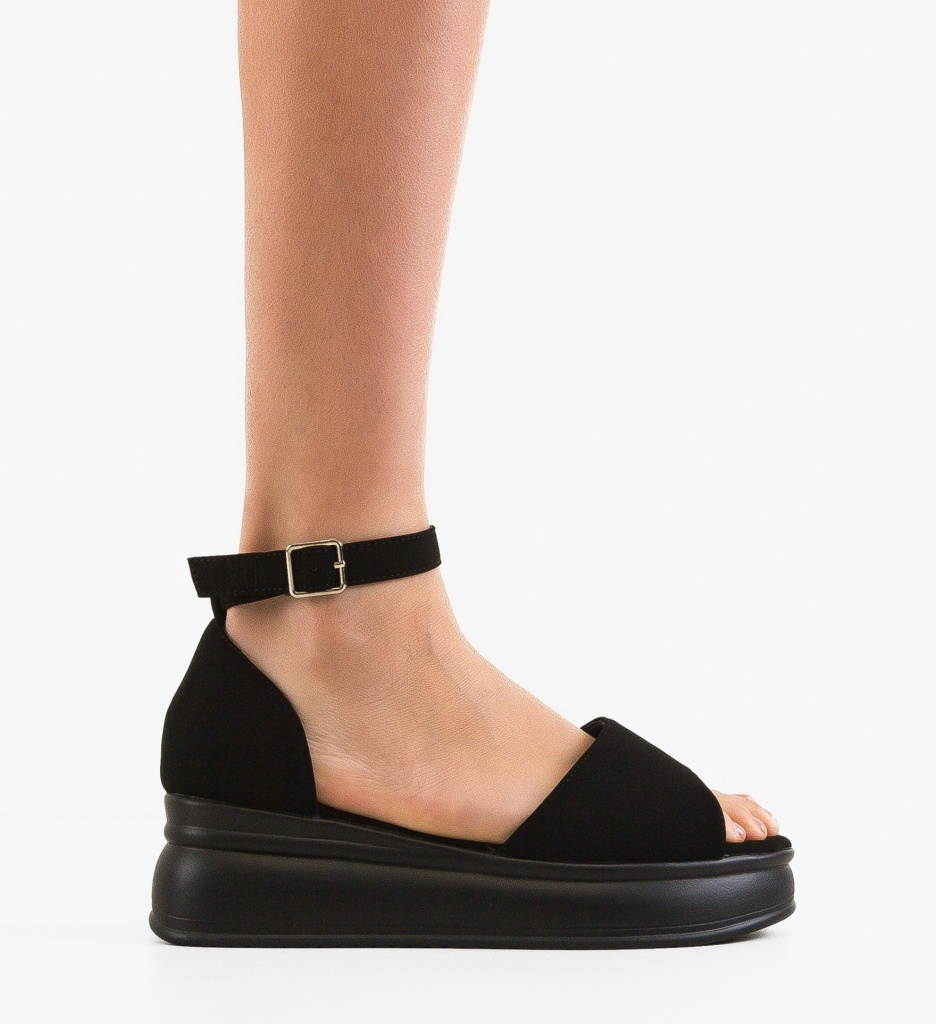 Sandale Dama Juste Negre - Eleganță și Confort - imagine 6