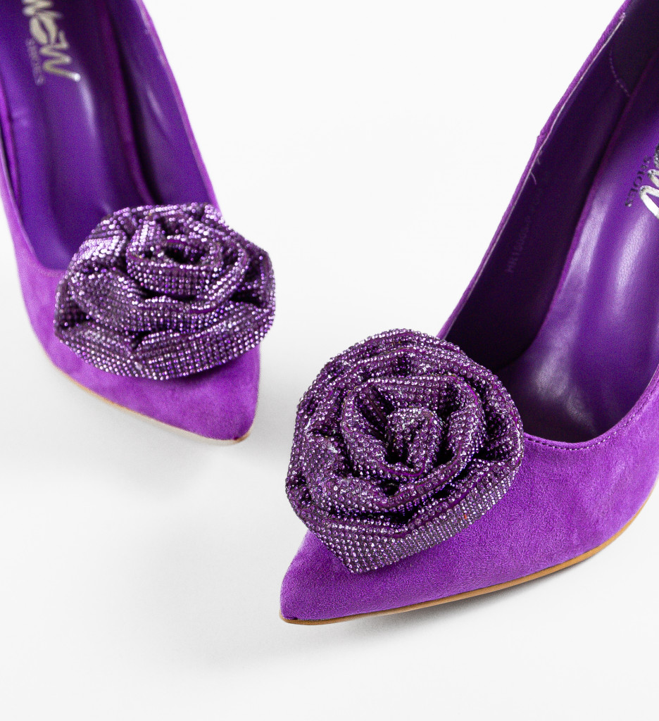 Pantofi Dama Brany Mov - Eleganță și Stil - imagine 3