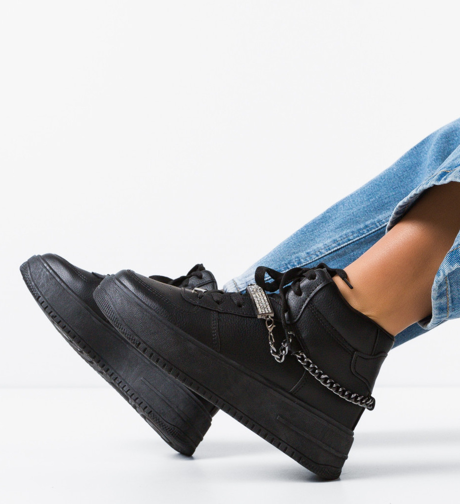 Pantofi Sport Lewys Negri | Confort & Stil - imagine 2