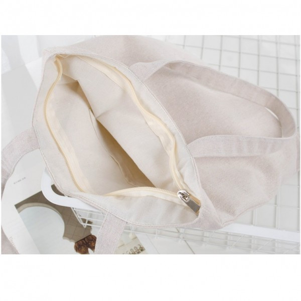 Geanta Dama Pfy Fabia Textil Bej | Stil Zilnic - imagine 2