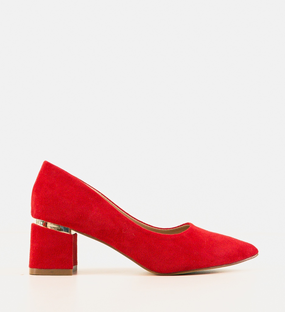 Pantofi Hazmelo Rosii cu Toc - Eleganță Asigurată - imagine 5