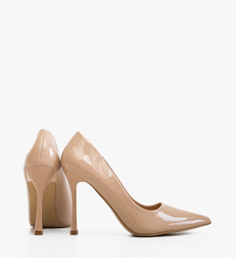 Pantofi Dama Paple Nude Eleganți - imagine 5