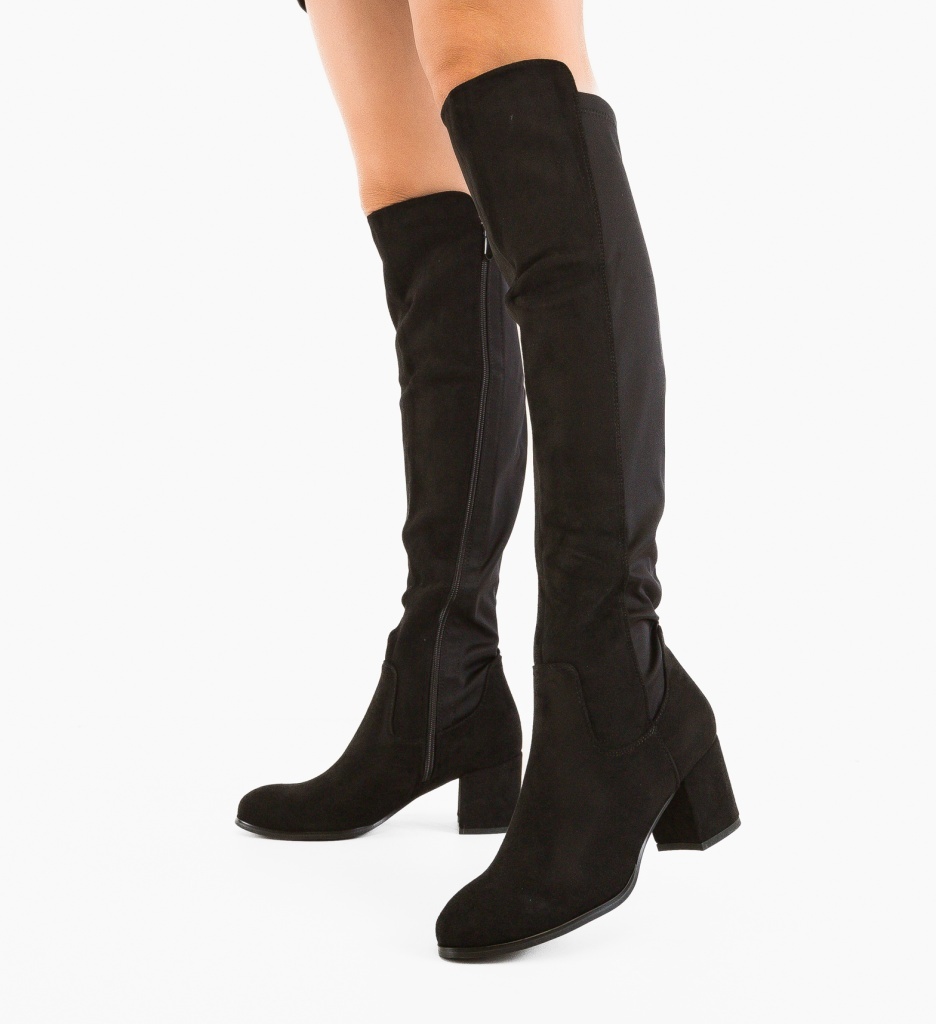 Cizme Dama Buntro Negre Elegante - imagine 3
