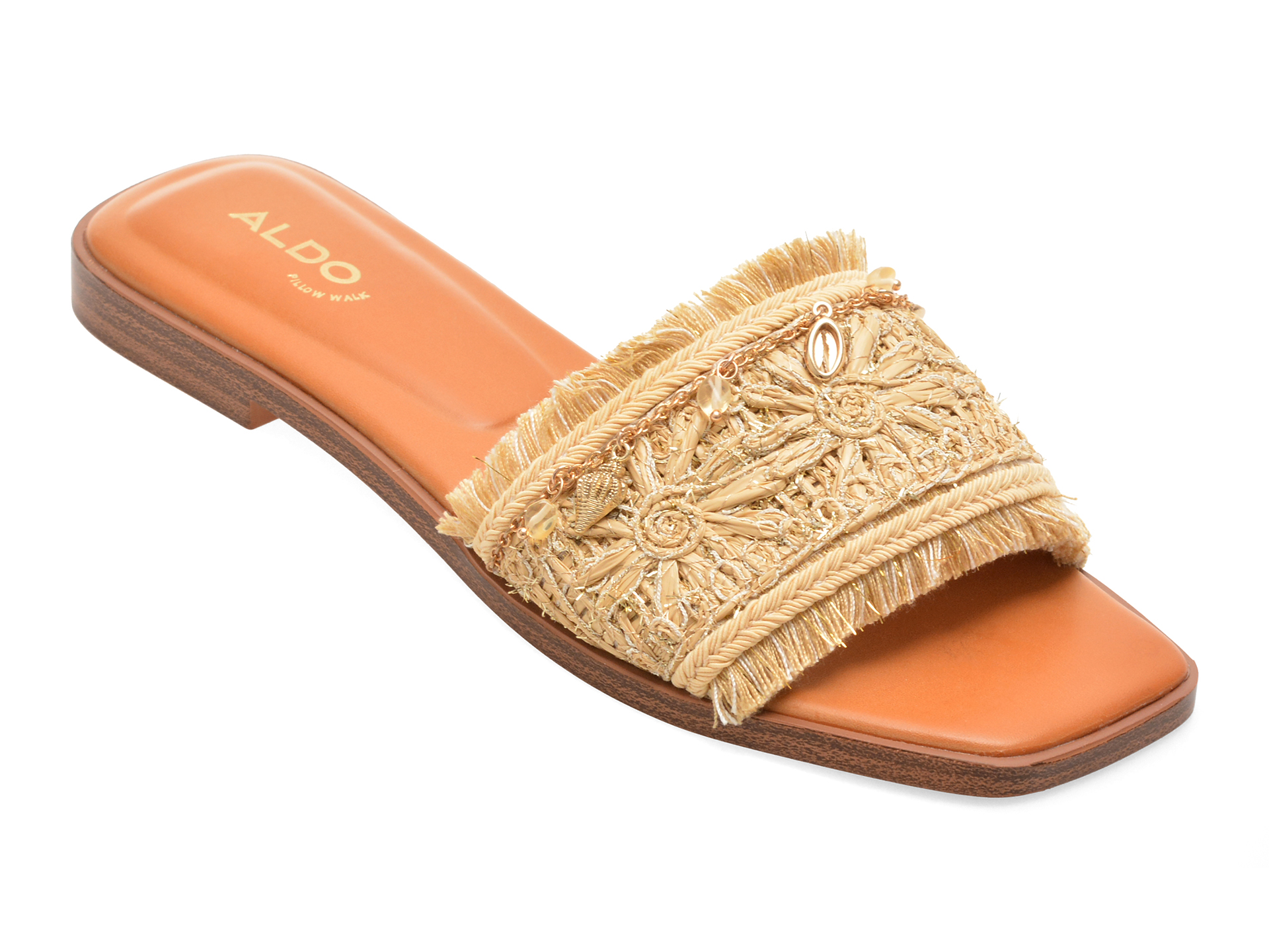 Papuci ALDO AURANA 101 Bej Confort Textil