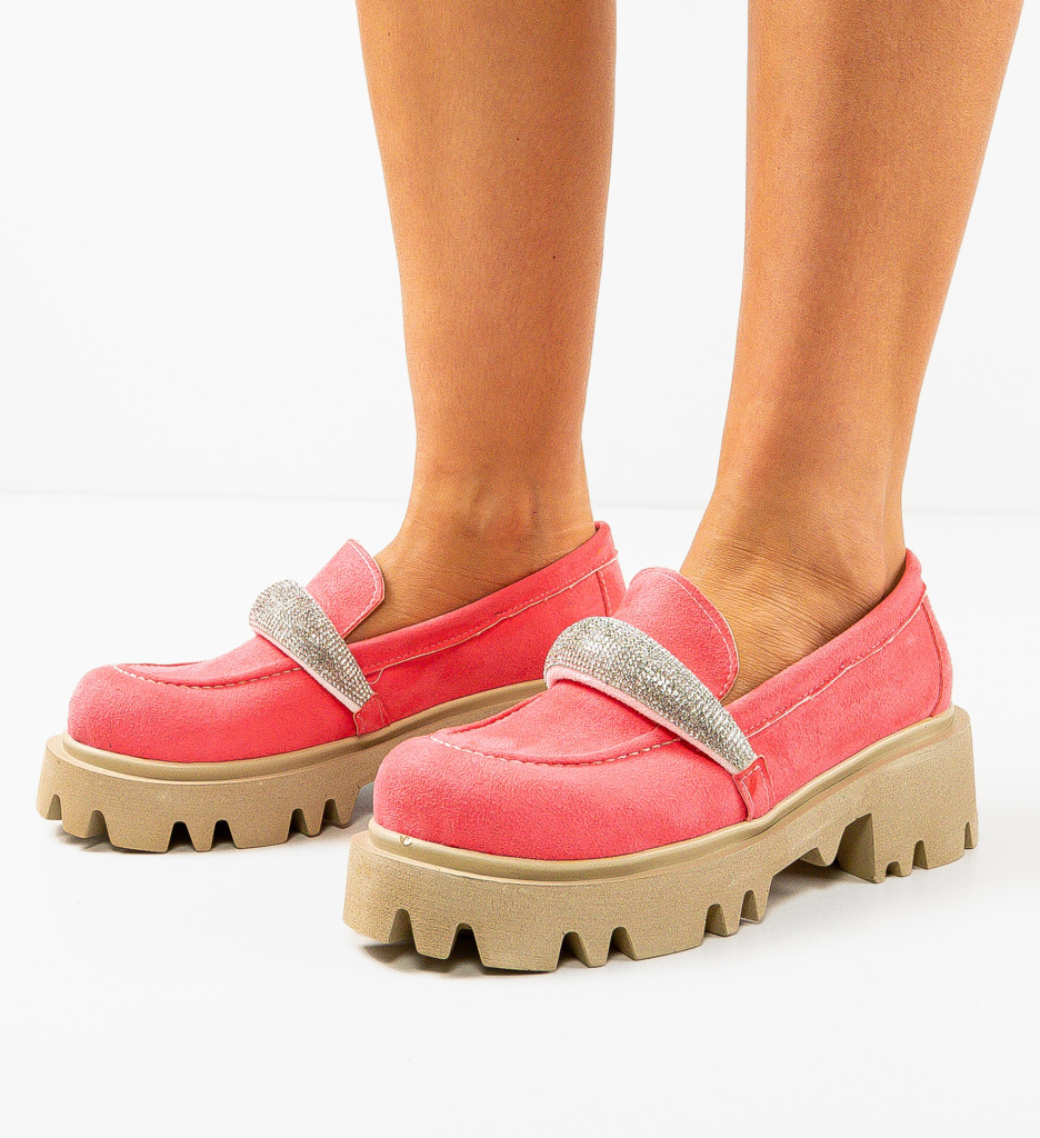 Pantofi Casual Spikez Roz - Stil și Confort - imagine 3