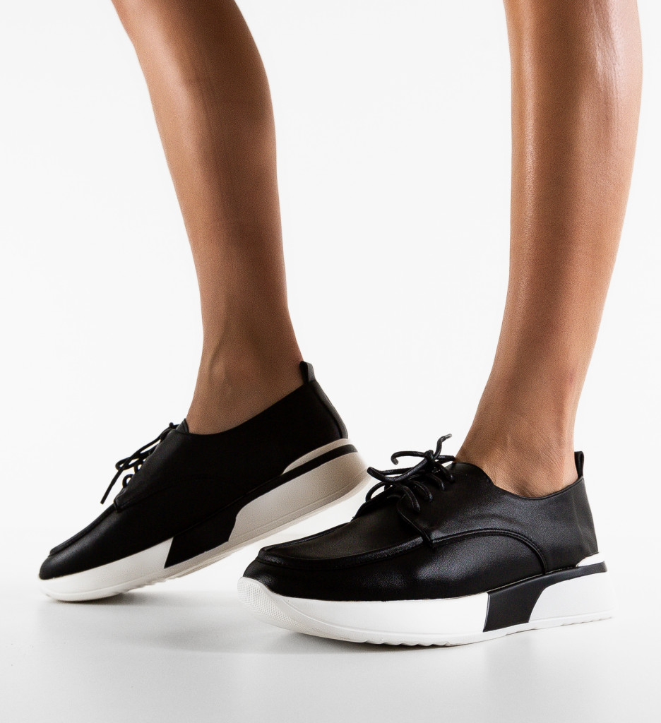 Pantofi Casual Rhine Negre - Confort și Stil - imagine 4