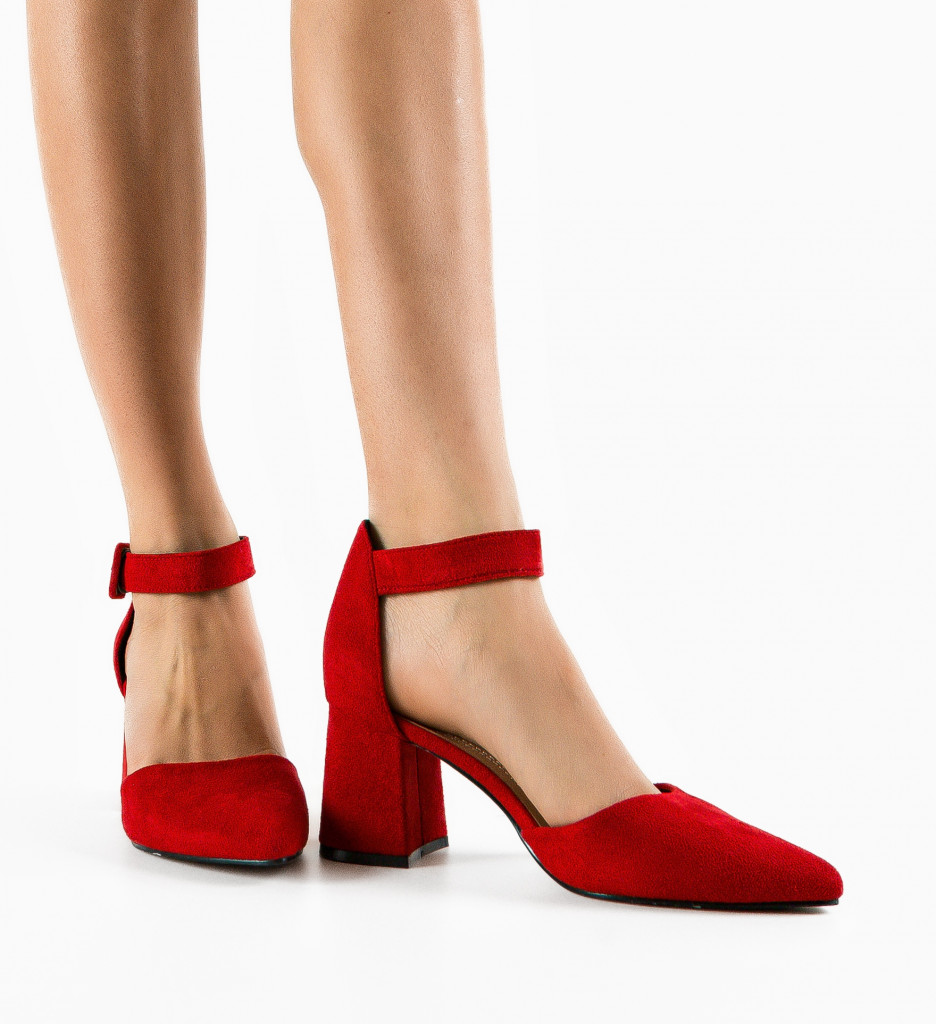 Pantofi Shard Rosii - Eleganță și Stil - imagine 2