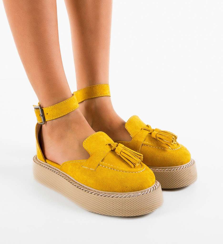 Pantofi Casual Kalin Galbeni | Stil și Confort - imagine 3