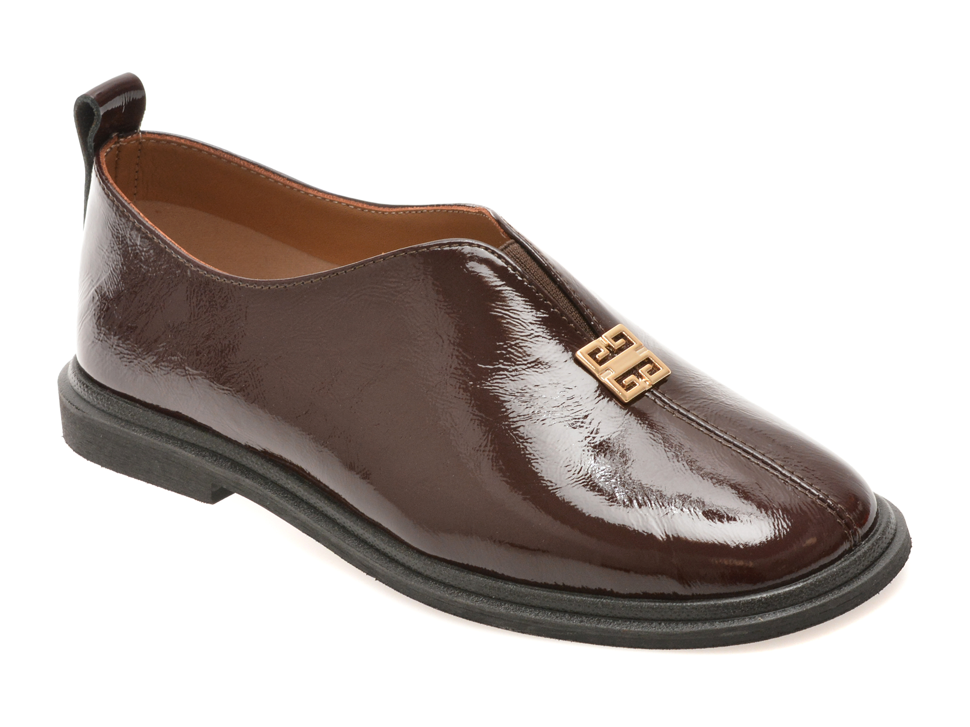 Pantofi Image visinii din piele naturală lacuită