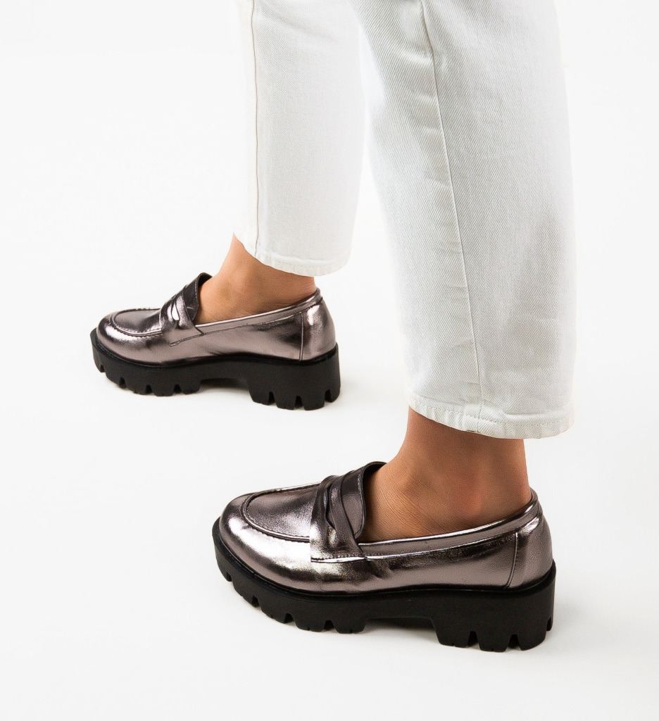 Pantofi Casual Dama Kardy Gri - Confort și Stil - imagine 2