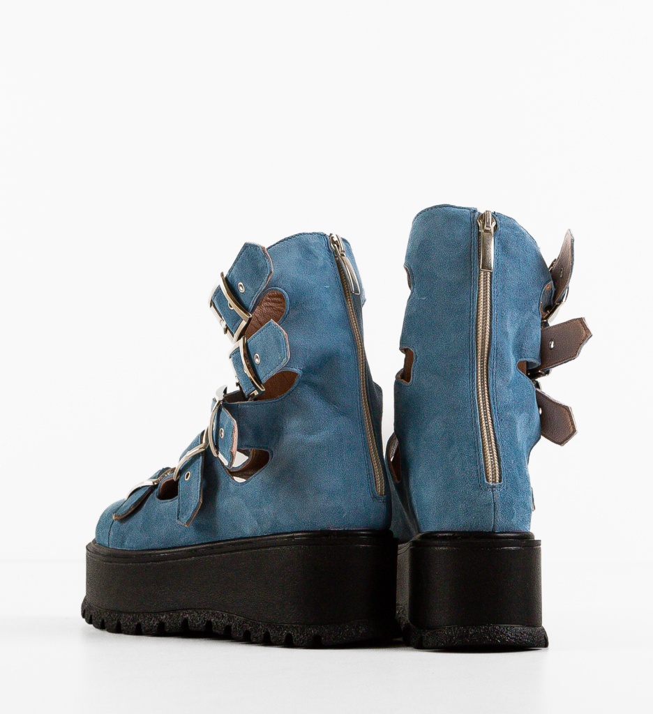 Ghete Dama Stepgan Albastre - Confort & Stil - imagine 7