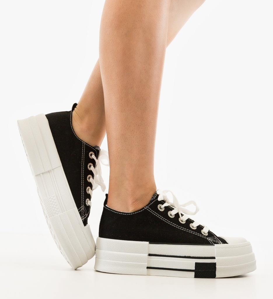 Sneakers Dama Heyh Negri - Confort și Stil Sport - imagine 2