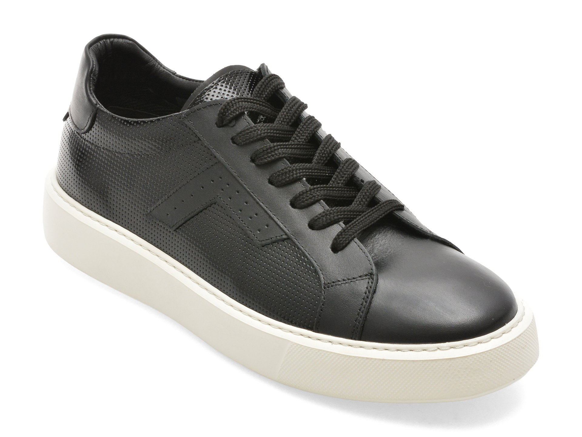 Pantofi Sport BITE THE BULLET Negri Piele Lacuită