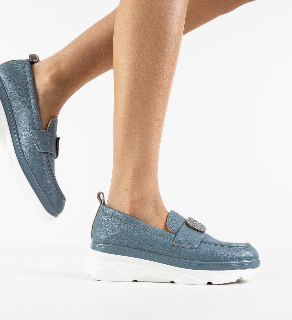 Pantofi Lonaza Albastri Casual - Confort & Stil - imagine 5