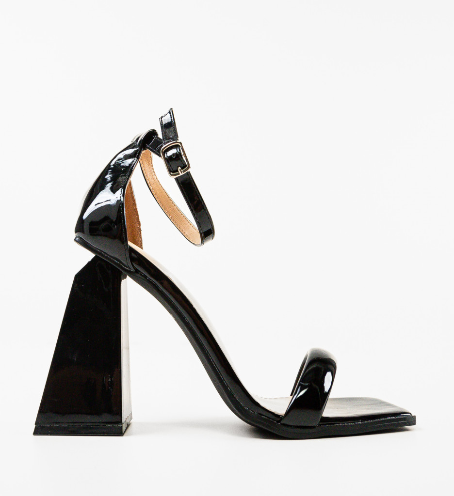 Sandale Toc Bytoe Negre - Eleganță și Stil - imagine 4