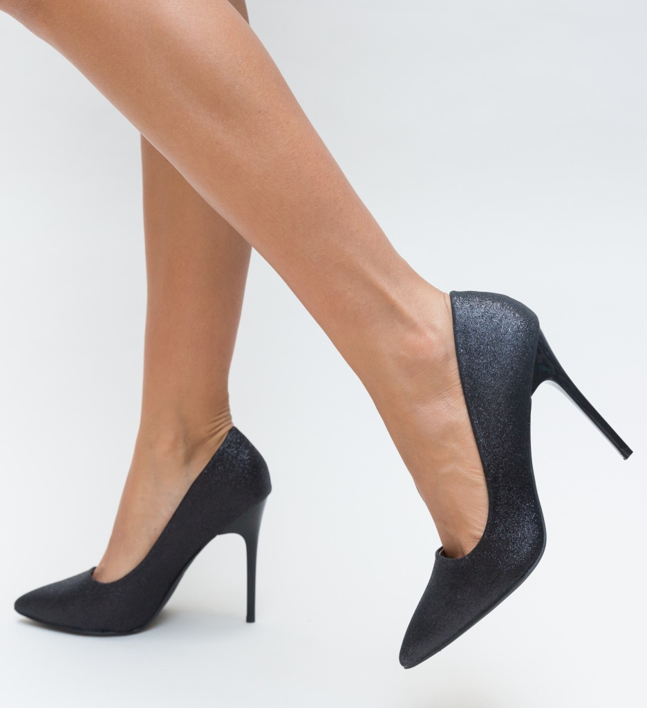 Pantofi Orta Negri cu Toc - Eleganță și Stil - imagine 2