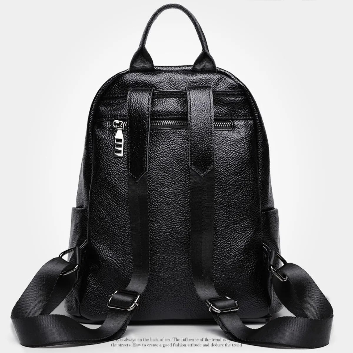 Delis Rucsac Piele Naturală Negru - Elegant și Practic - imagine 8