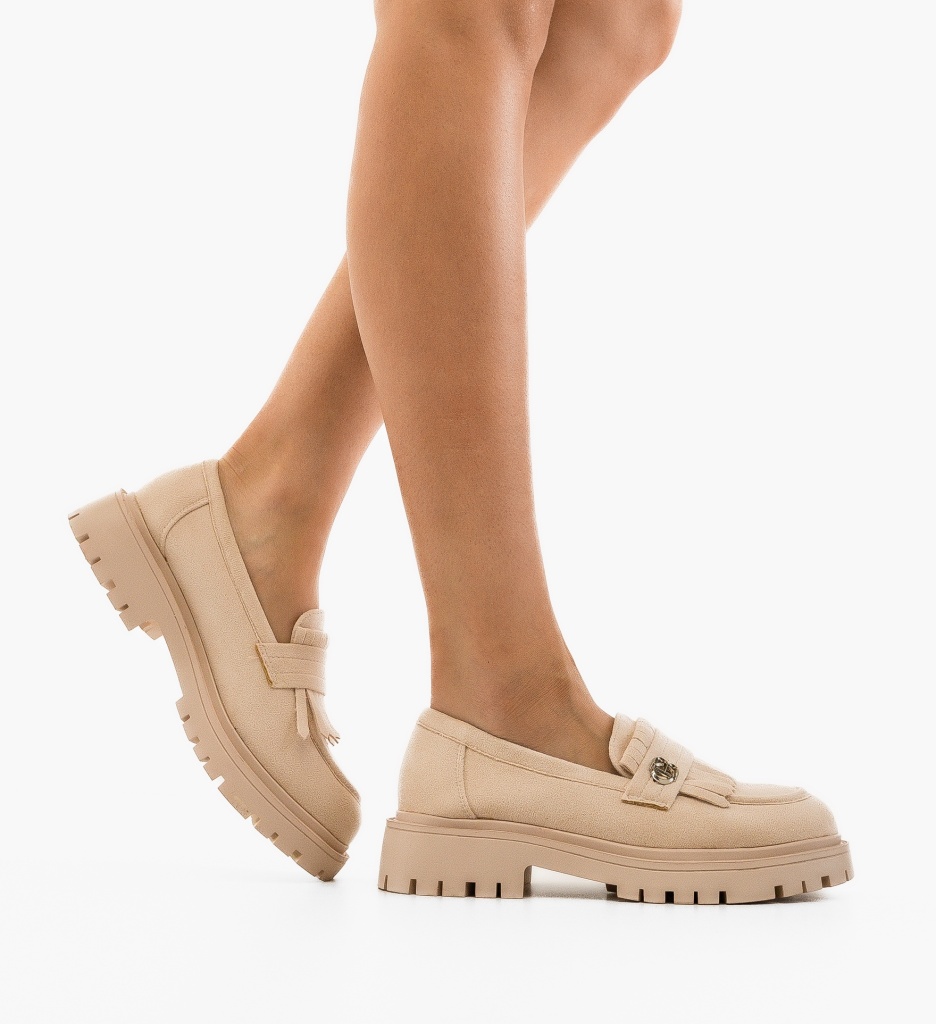 Pantofi Casual Dama Obyne Bej | Confort & Stil - imagine 2