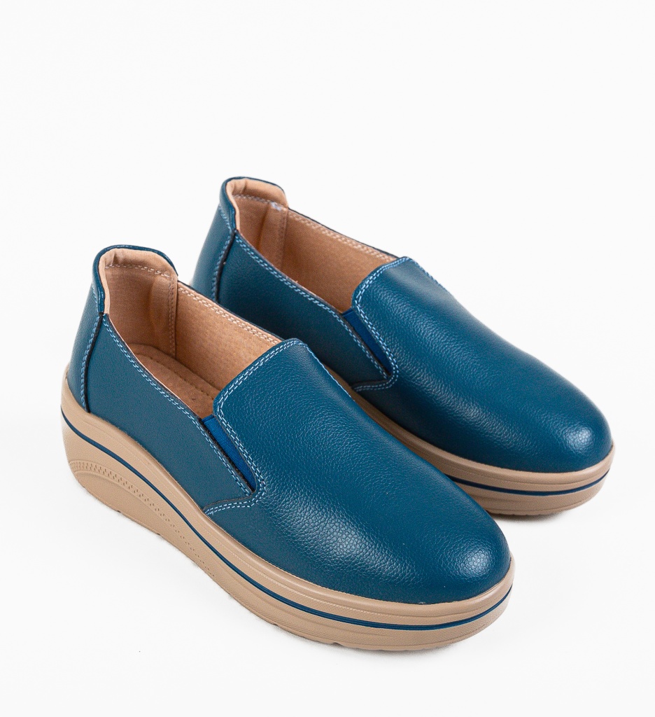 Pantofi Casual Alpino Albastri - Confort Stil - imagine 8