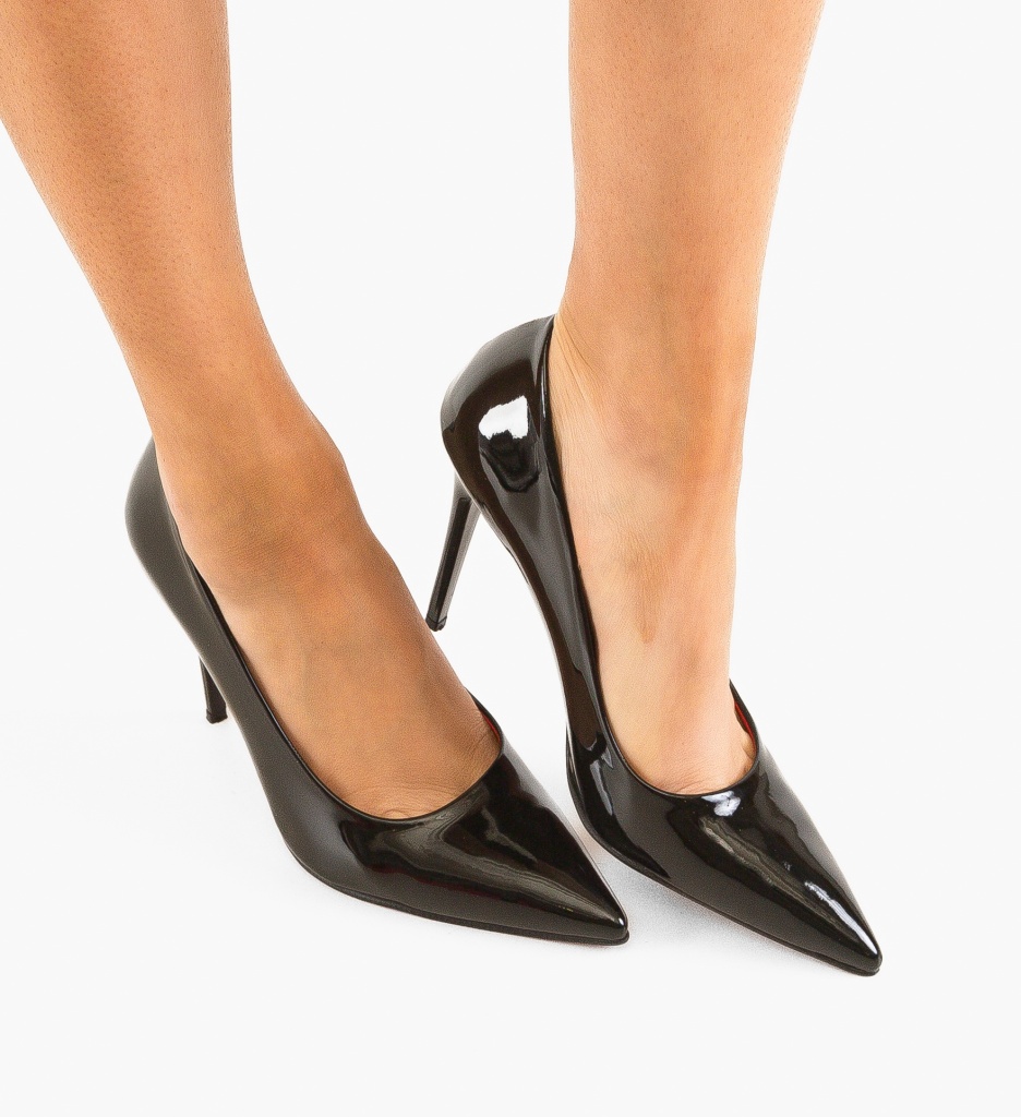 Pantofi Ryrato Negri Eleganți cu Toc