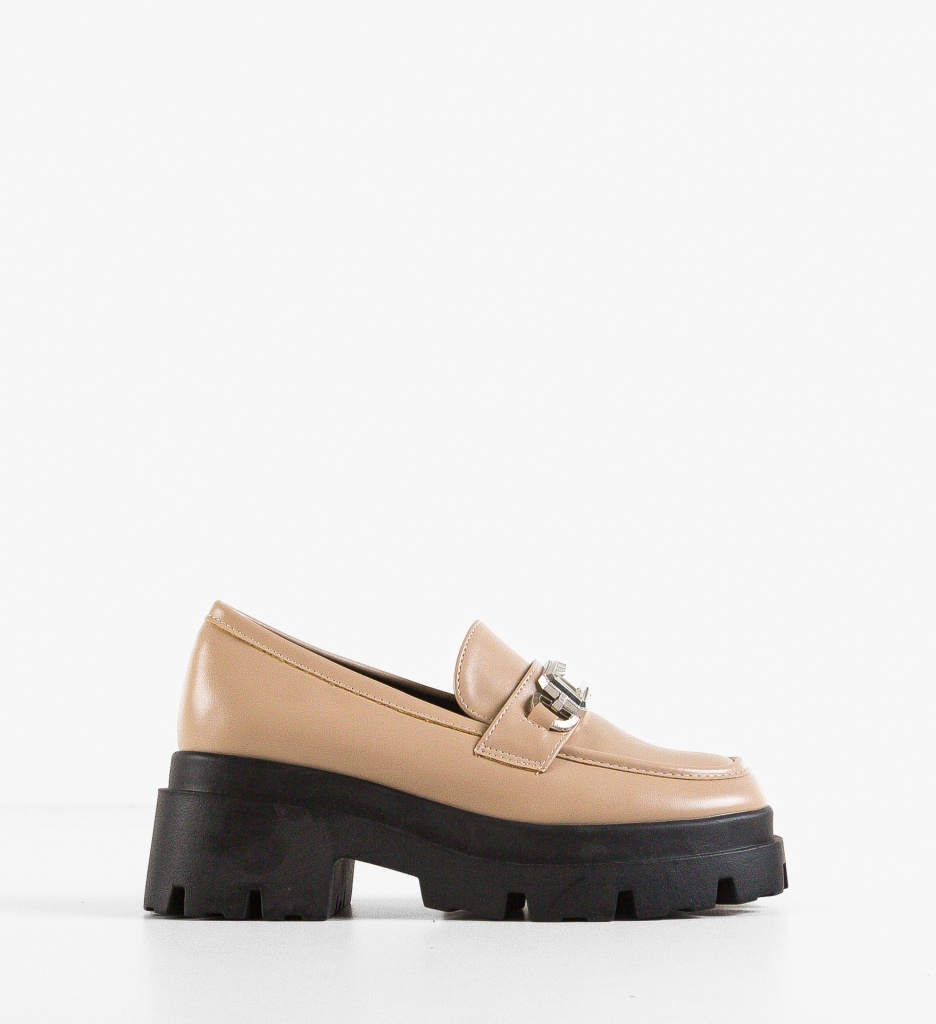 Pantofi Casual Dama Kajus Khaki - Confort Stil - imagine 8