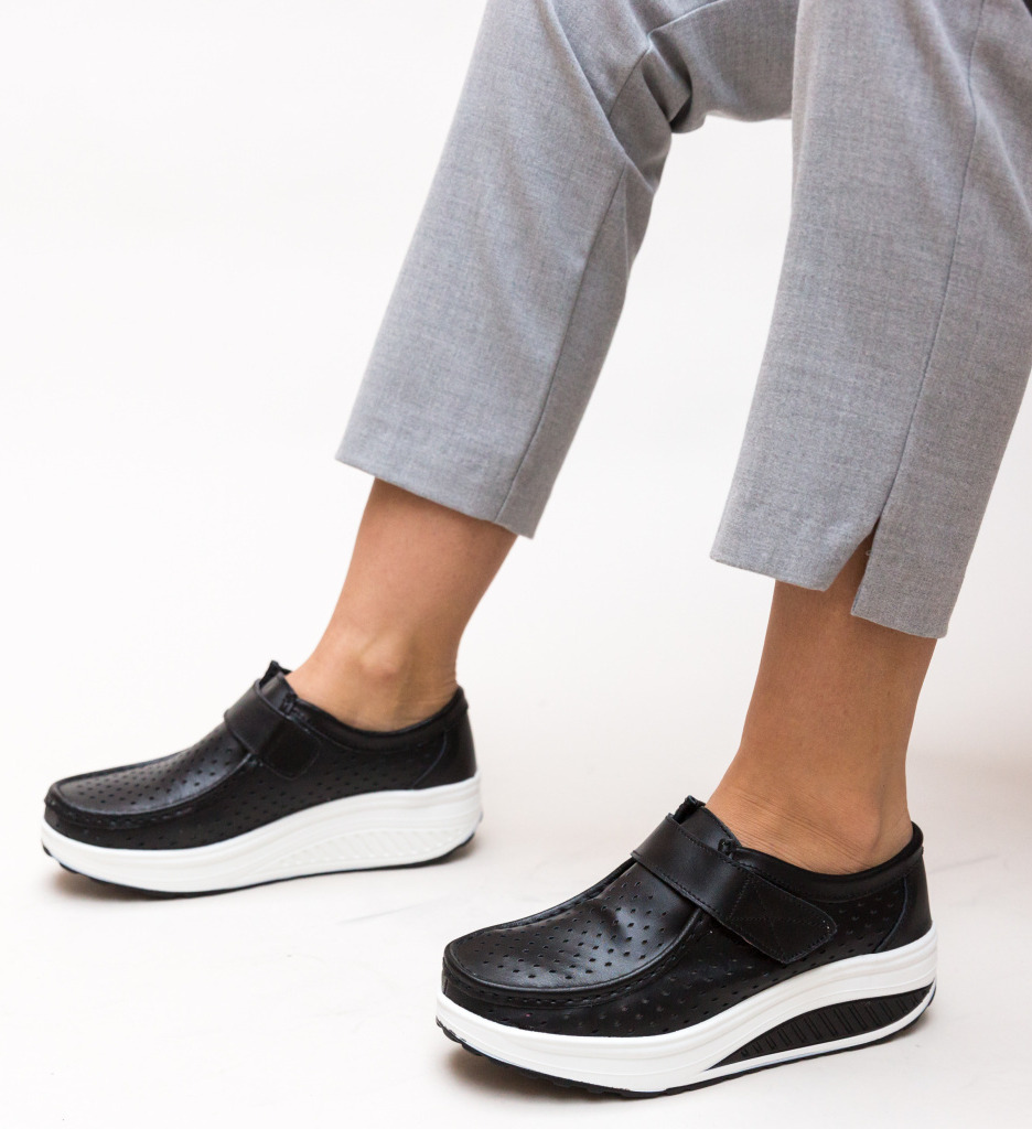 Pantofi Casual Bozta Negri - Confort și Stil - imagine 2