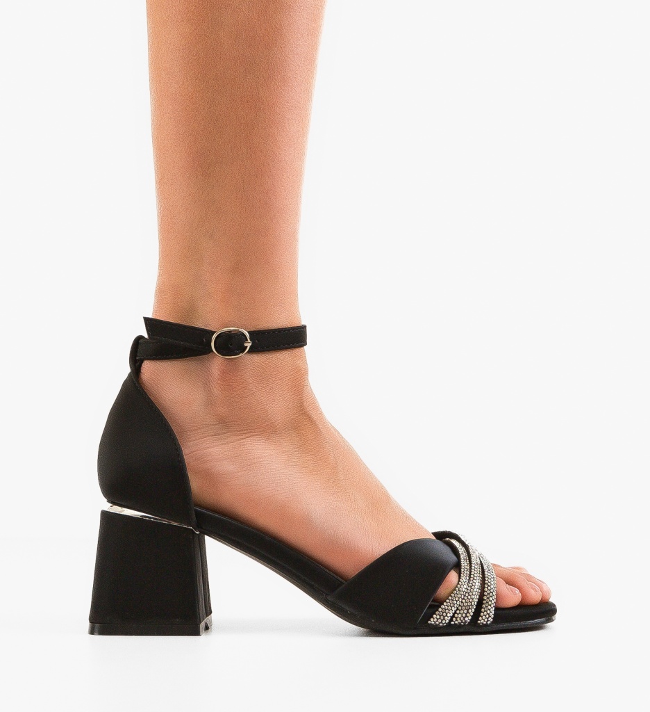 Sandale Toc Pakka Negre - Eleganță și Stil - imagine 6