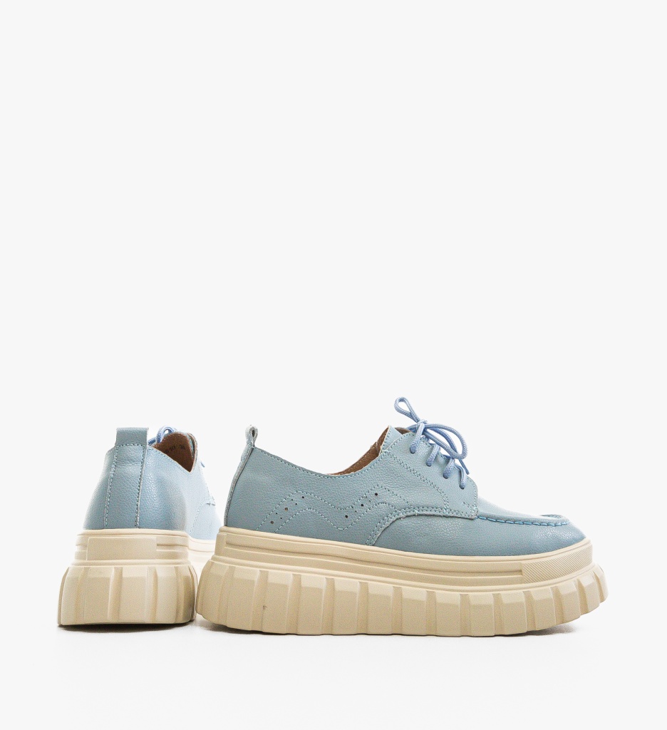 Pantofi Casual Loprem Albastri - Stil Urban - imagine 6
