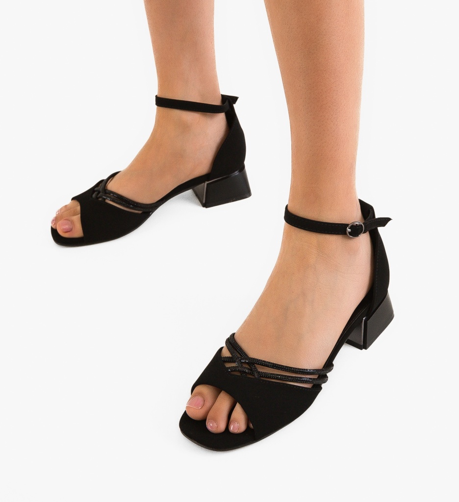 Sandale Fenrir Negre | Eleganță și Stil - imagine 3