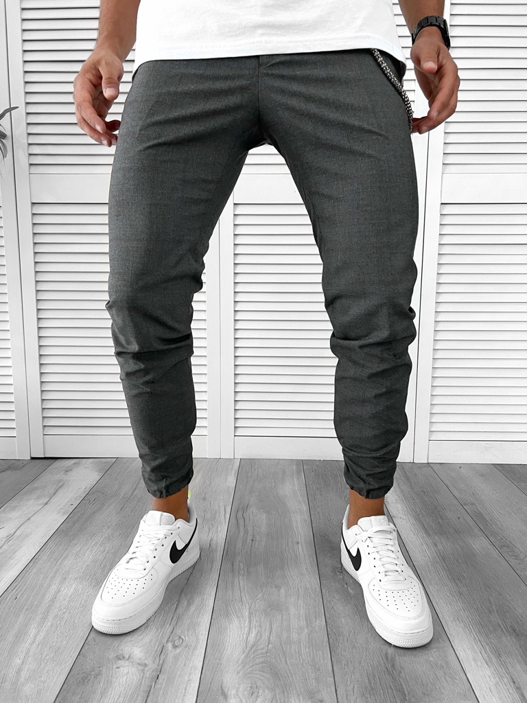 Pantaloni Casual Bumbac Carouri Regular Fit