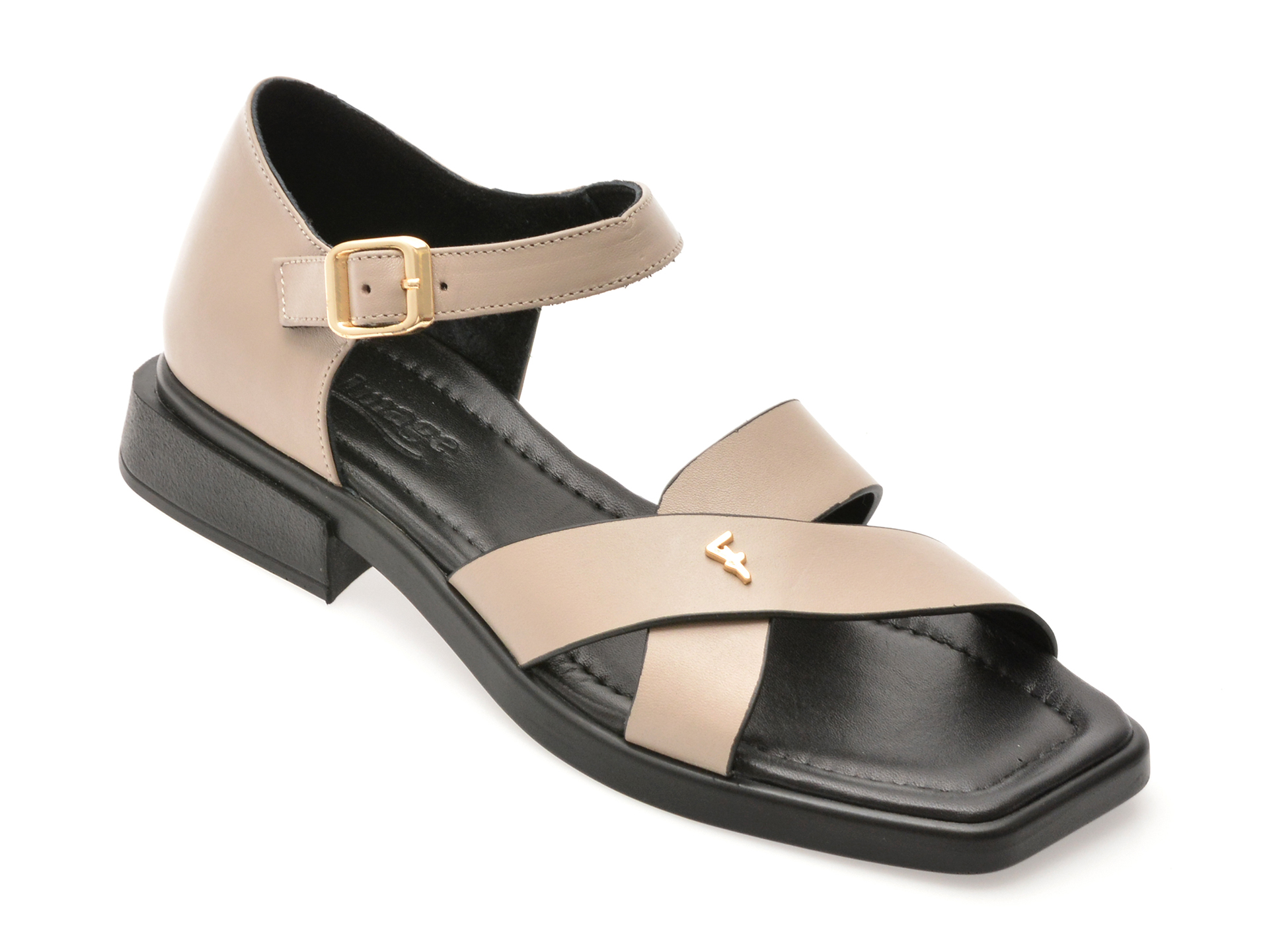 Sandale IMAGE Piele Naturală Gri | Confort Zilnic