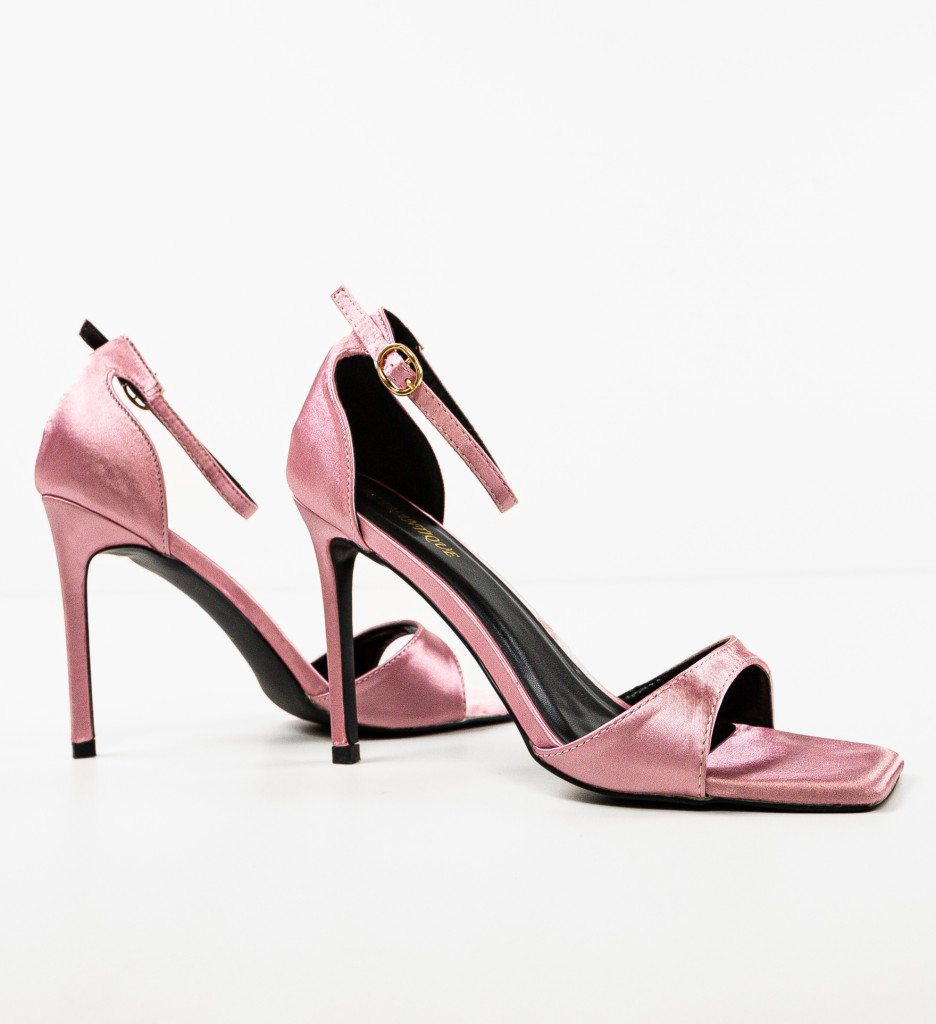 Sandale cu Toc Momoko Roz - Eleganță Feminină - imagine 7