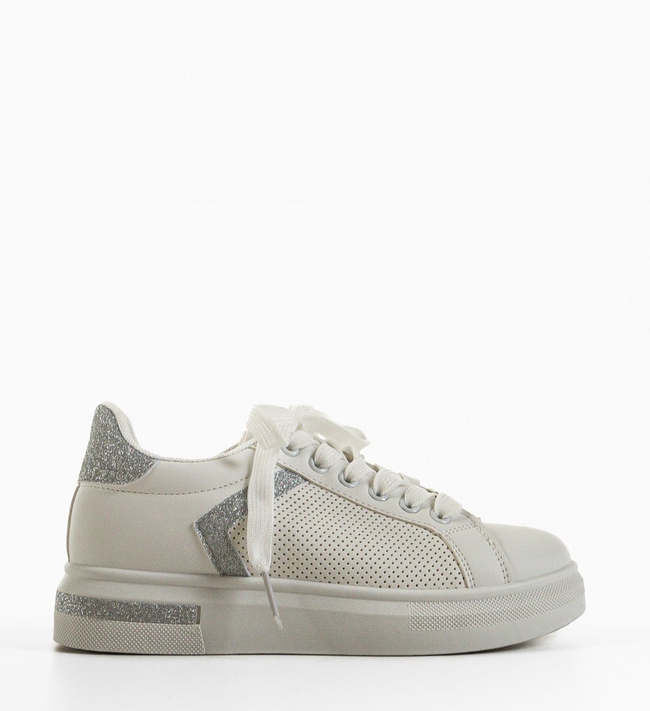 Pantofi Sport Herbie Argintii - Stil Urban Modern - imagine 5