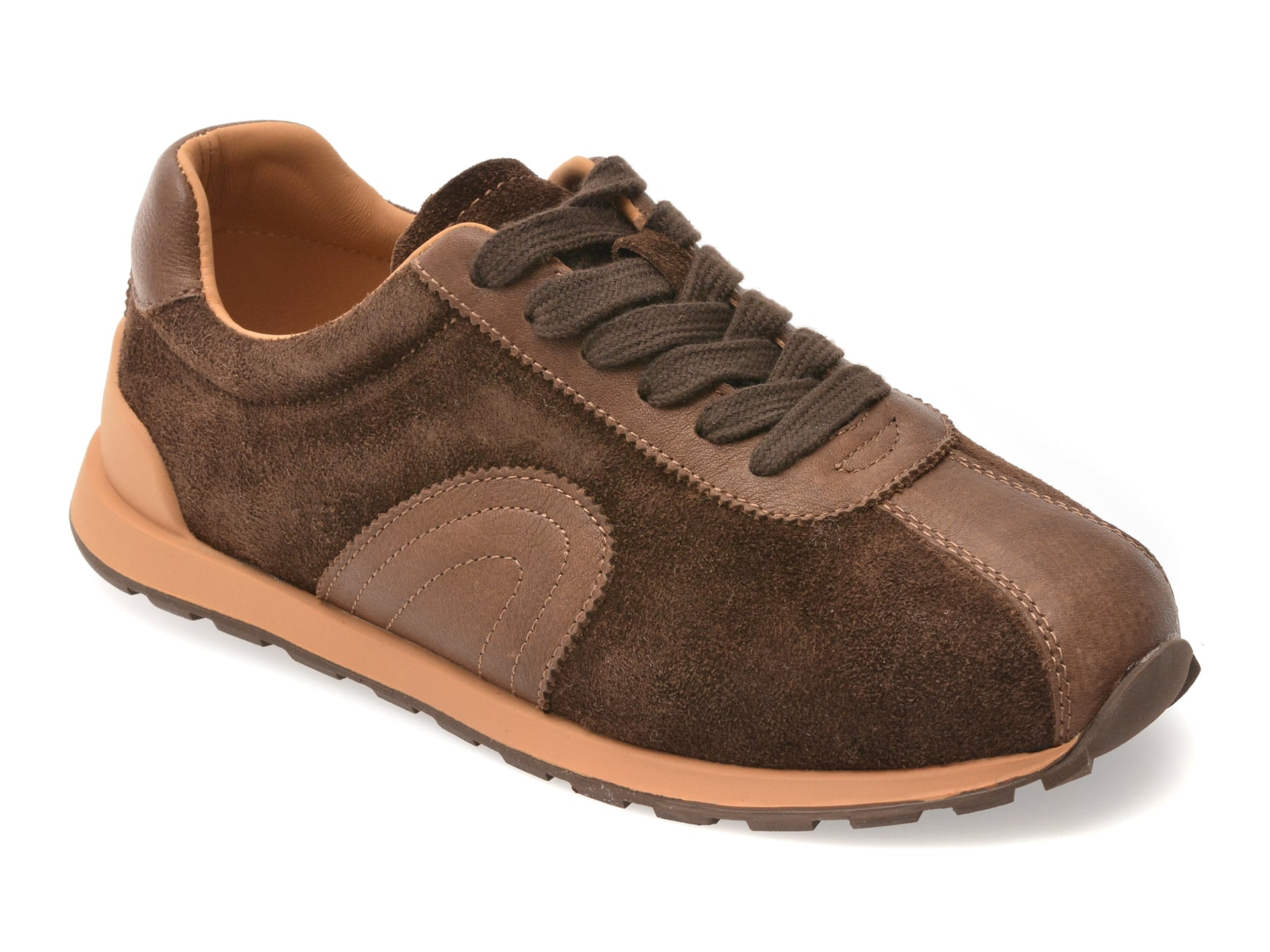 Pantofi Sport Epica Maro Piele Intoarsa Confort