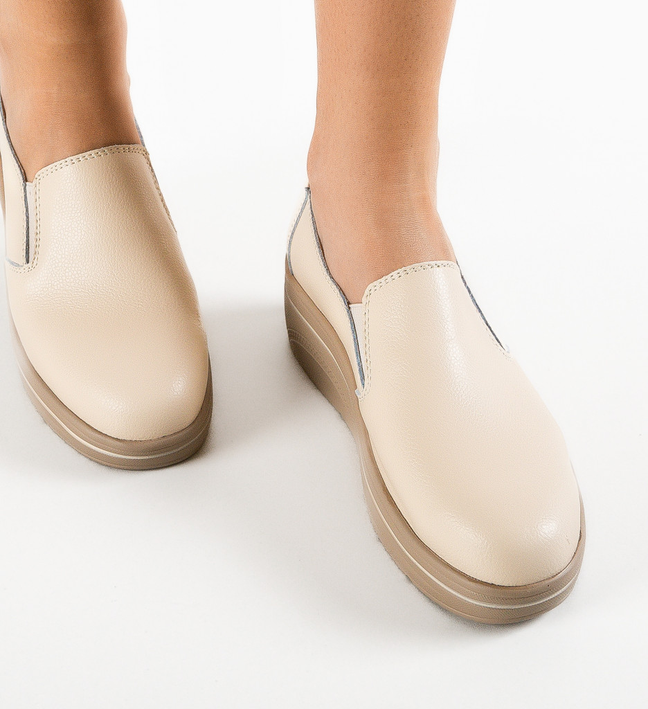Pantofi Casual Alpino Bej 2 - Confort și Stil - imagine 3