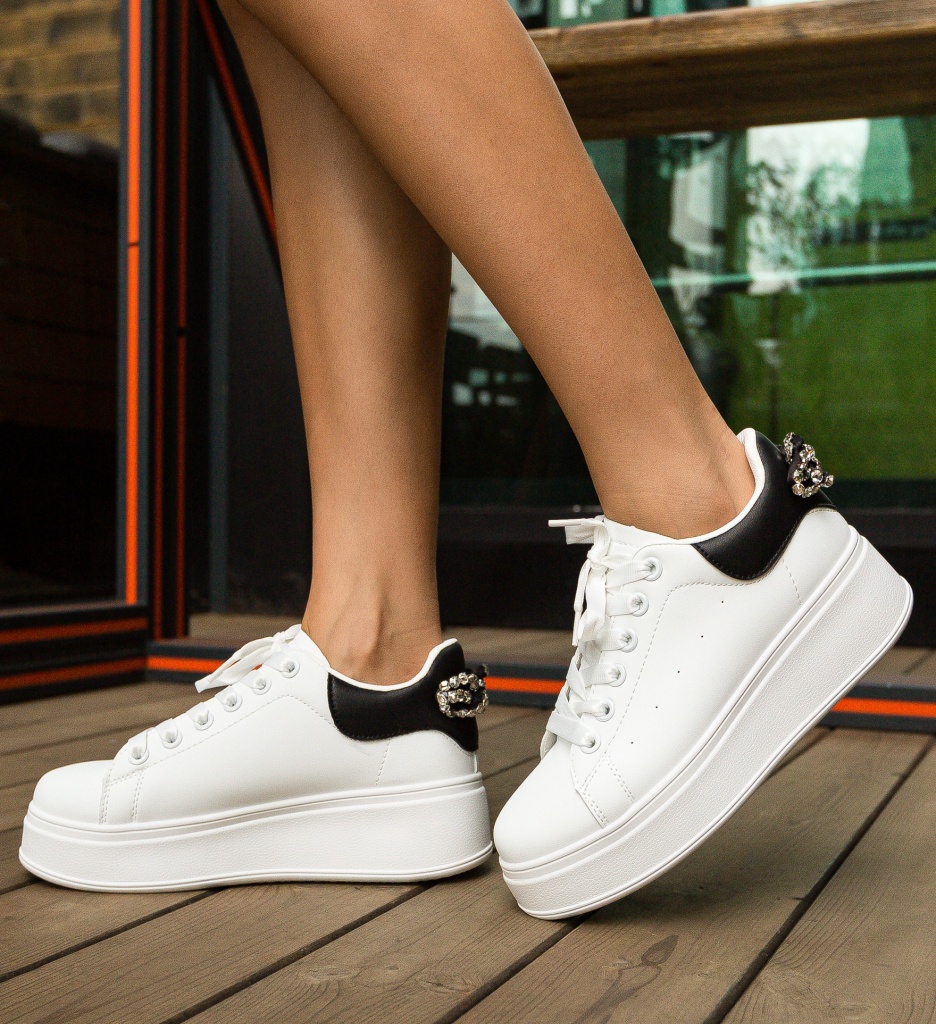 Sneakers Dama Wilkins Albi - Confort și Stil - imagine 6