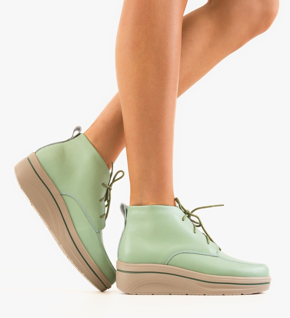 Pantofi Casual Bergamon Verzi | Confort & Stil