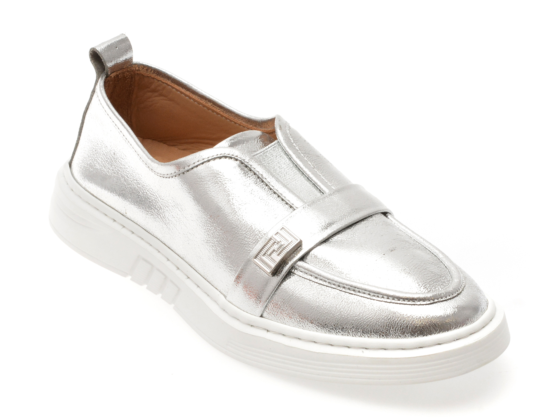 Mocasini GRYXX Argintii | Stil Refined Piele