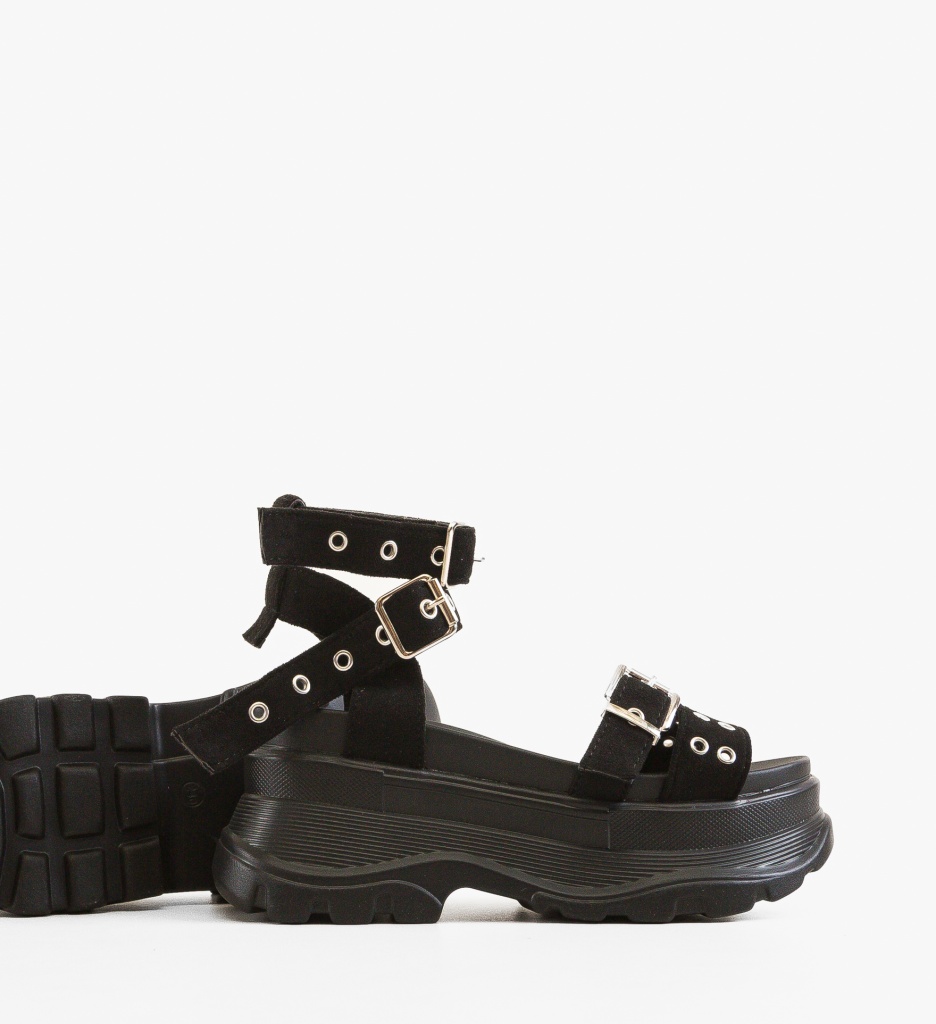 Sandale Dama Kamizina Negre | Eleganță și Stil - imagine 4